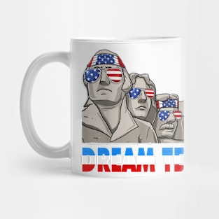 American USA Flag Dream Team Funny Patriotic Retro Vintage Mug